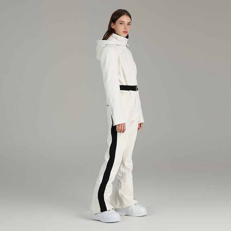 2023 m. naujas slidinėjimo kostiumas, plonas moteriškas kombinezonas, lauko snieglenčių kostiumas, šiltas slidinėjimo komplektas su gobtuvu