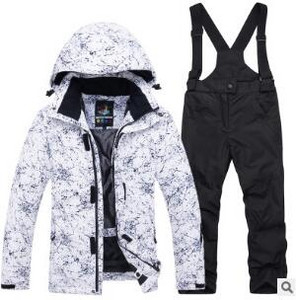 Paauglių vaikiškas žieminis slidinėjimo kostiumas storas šiltas vandeniui atsparus vėjui mergaičių drabužių komplektas berniukams lauko medvilniniai sportiniai drabužiai