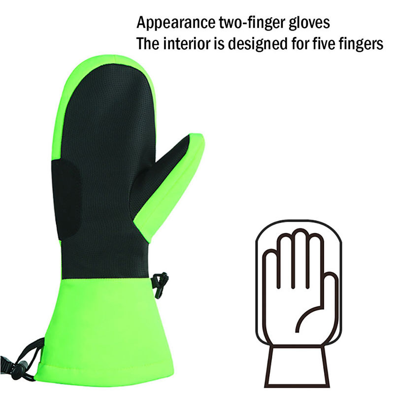 Vyrai Moterys Slidinėjimo Pirštinės Žiemos Lauko Sportas Neperpučiamas Vėjas Neperšlampamas Šiltas Vilnas Slidinėjimas Snieglenčių pirštinės Vaikams Animacinės Slidinėjimo Pirštinės