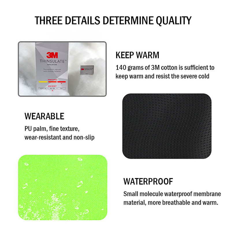 Vyrai Moterys Slidinėjimo Pirštinės Žiemos Lauko Sportas Neperpučiamas Vėjas Neperšlampamas Šiltas Vilnas Slidinėjimas Snieglenčių pirštinės Vaikams Animacinės Slidinėjimo Pirštinės