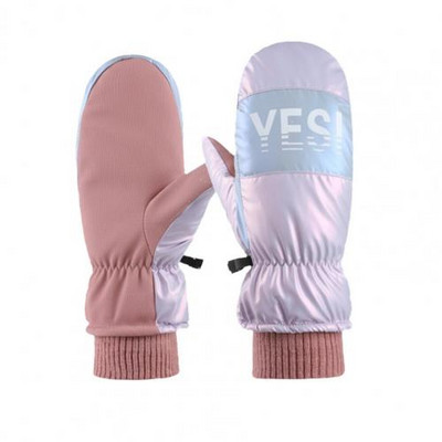 1 pora slidinėjimo pirštinių Puikios, vandeniui atsparios, neslystančios žieminės lauko sportinės pirštinės, skirtos motociklininkams Moteriškos kumštinės pirštinės žieminės pirštinės