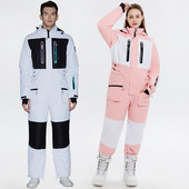 2022 Salopete de schi pentru bărbați o singură bucată femei salopete de snowboard sport bărbați costume de zăpadă munte femei impermeabile costum coterminant pentru bărbați