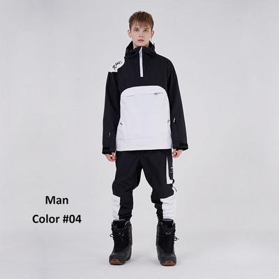 Snowboard kabát nadrág szett Női Férfi Sí jelmez Hóruha viselet Vastag téli meleg ruházat kültéri snowboard overál felszerelés