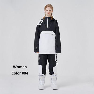 Snowboard kabát nadrág szett Női Férfi Sí jelmez Hóruha viselet Vastag téli meleg ruházat kültéri snowboard overál felszerelés