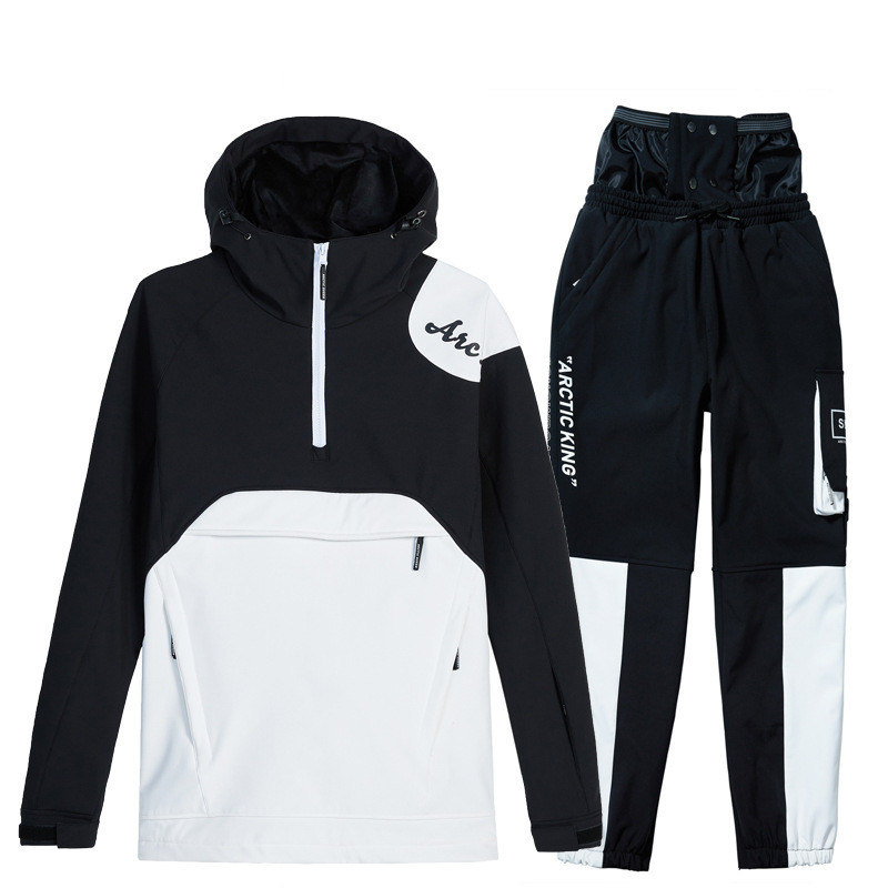 Snowboard kabát nadrág szett Női Férfi Sí jelmez Hóruha viselet Vastag téli meleg ruházat kültéri snowboard overál felszerelés