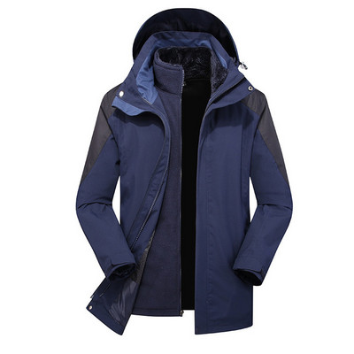 Žieminis slidinėjimo kostiumas vyrams Aukštos kokybės 2 viename striukė + kelnės Rinkiniai Stori Šilti Neperšlampami Vėjui atsparūs snieglenčių paltai