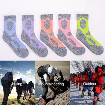 Loogdeel Winter Autumn Thicken Outdoor Touring Running Skiiing Socks Towel Bottom Soft Sweat-абсорбираща средна тръба Спортни чорапи