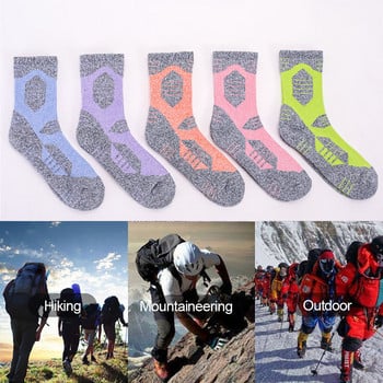 Loogdeel Winter Autumn Thicken Outdoor Hiking Κάλτσες για τρέξιμο για σκι Πετσέτα στο κάτω μέρος Μαλακές αθλητικές κάλτσες μεσαίου σωλήνα που απορροφούν τον ιδρώτα