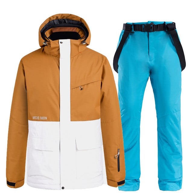 Síruha Férfi Női Snowboard Kabát + Nadrág Snowboard Ruha vízálló Szélálló Síkabát Nadrág Vastag Thermal Parka