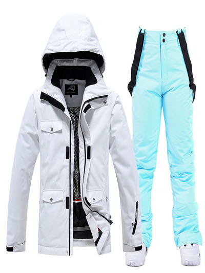 Skijaško odijelo Muško Ženska jakna za snowboarding + hlače Odjeća za snowboarding vodootporna Vjetrootporna skijaška jakna Hlače Debela termo parka
