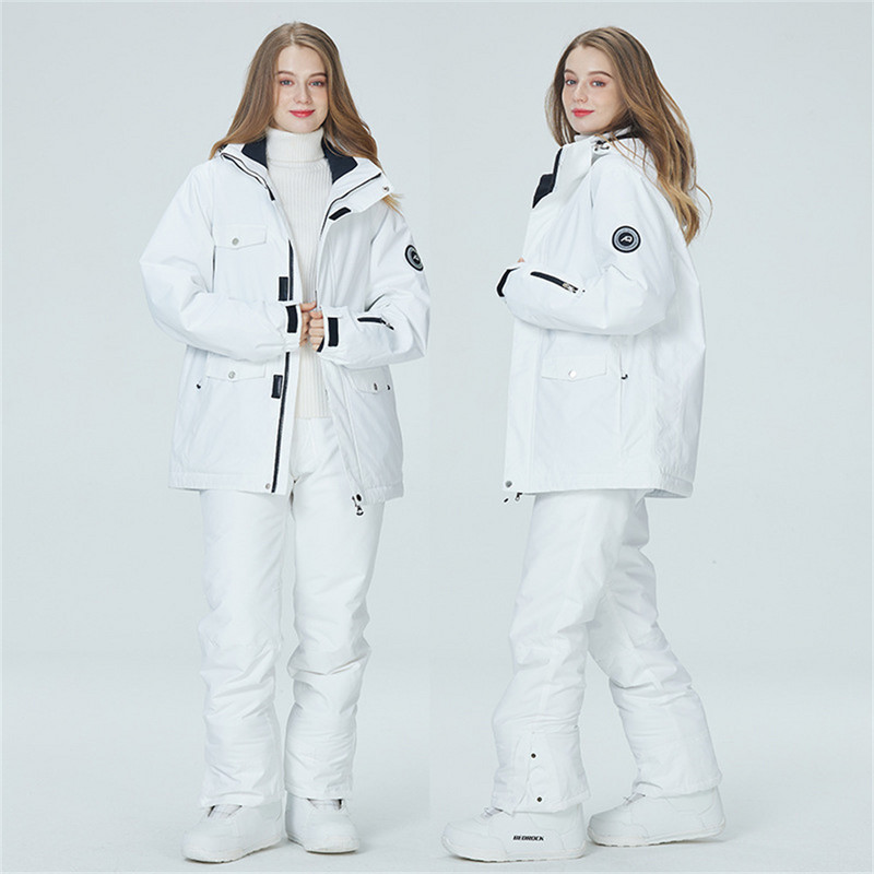 Skijaško odijelo Muško Ženska jakna za snowboarding + hlače Odjeća za snowboarding vodootporna Vjetrootporna skijaška jakna Hlače Debela termo parka