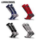 Loogdeel szabadtéri sportok hegymászó zokni téli hosszú cső sízokni Puha vastagított törölköző alja elnyeli az izzadságot, melegen tartja