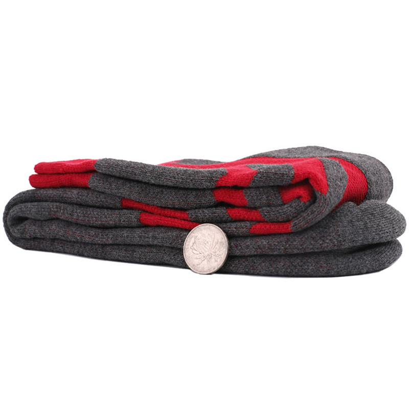 Loogdeel szabadtéri sportok hegymászó zokni téli hosszú cső sízokni Puha vastagított törölköző alja elnyeli az izzadságot, melegen tartja