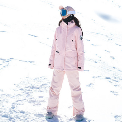 Sport kapucnis női síkészletek kabát nadrágok női hóruha kültéri snowboardos női futóruha Hegyi termál Skyler ruhák