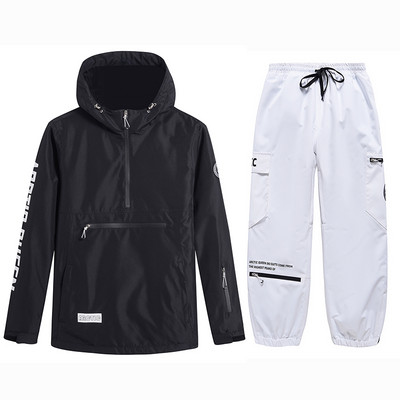 Costum de schi Femei Bărbați Nou Gros Cald Impermeabil Rezistent la vânt Cuplu Snowboarding Jachetă Pantaloni Set Femei Costume de zăpadă în aer liber Unisex