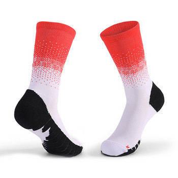 Elite Sport Socks Men Outdoor Athletic Fitness Cycling Running Basketball Socks Boy Colorful Thick Bottom Crew Socks