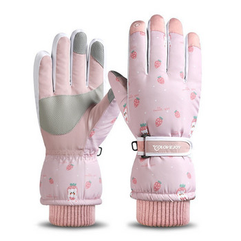 Ски Сноуборд Водоустойчиви ръкавици Thinsulate Топъл сензорен екран Студено време зимни ръкавици ръкавици Моторни шейни Ръкавици Мъже Жени