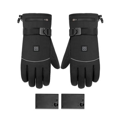 2 ingyenes akkumulátoros motorkerékpár kerékpározás síelés fűtött kesztyű USB újratölthető elemes kézmelegítő kesztyű elektromos melegítő kesztyű