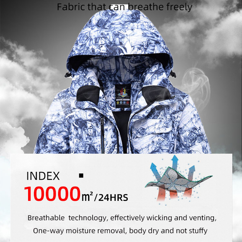 Férfi sídzseki és nadrág szett vízálló kültéri téli snowboard dzsekik szélálló hegyi hóruha
