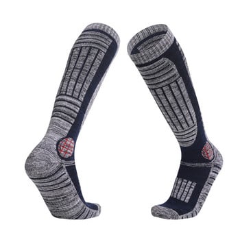 KoKossi Outdoor Sports Ski Κάλτσες Παχυμένες Κάλτσες ορειβασίας Φορητές μαλακές πετσέτες με μακρύ σωλήνα στο κάτω μέρος Κάλτσες που απορροφούν τον ιδρώτα Ζεστές