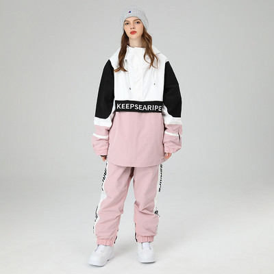 Costum impermeabil pentru bărbați cu snowmobilul de munte pentru femei, set de schi iarnă pentru femei, costum de zăpadă sport pentru bărbați, în aer liber, alpin, pentru femei.