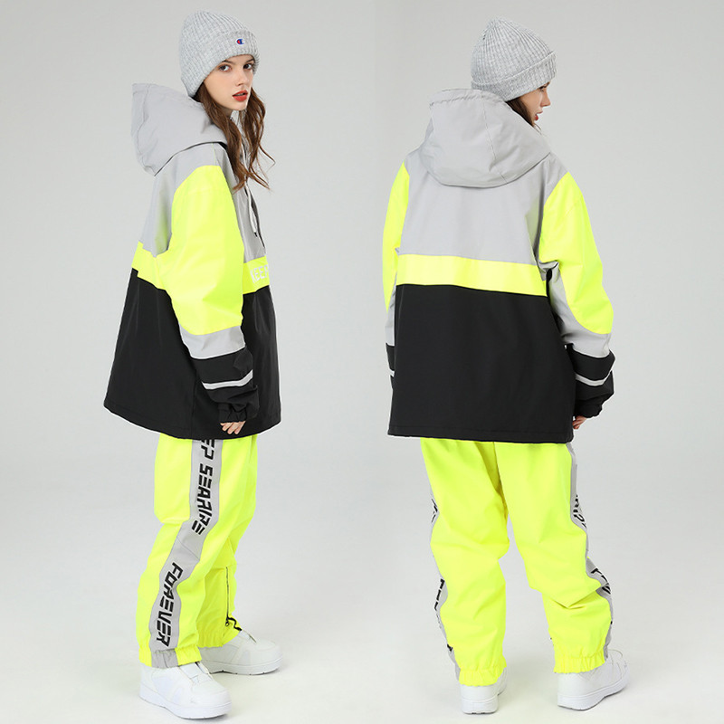 Costum impermeabil pentru bărbați cu snowmobilul de munte pentru femei, set de schi iarnă pentru femei, costum de zăpadă sport pentru bărbați, în aer liber, alpin, pentru femei.