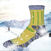 Дебели памучни спортни чорапи за сноуборд, ски и туризъм, пързаляне с кънки Зимни топли мъжки, дамски термо чорапи за ски