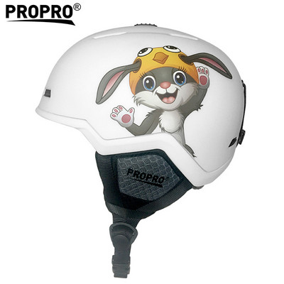 Új sísisak Rajzfilmek Félig fedett, ütközésgátló védősisak Kerékpáros sí-sí-snovboard sportsisak felnőtteknek és gyerekeknek