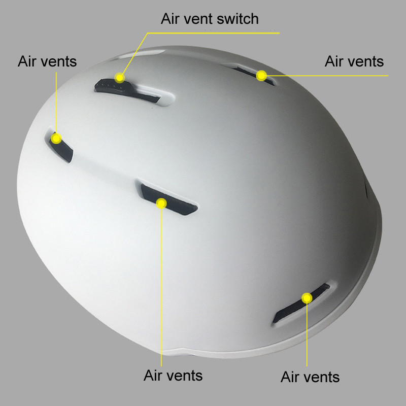 Új sísisak Rajzfilmek Félig fedett, ütközésgátló védősisak Kerékpáros sí-sí-snovboard sportsisak felnőtteknek és gyerekeknek