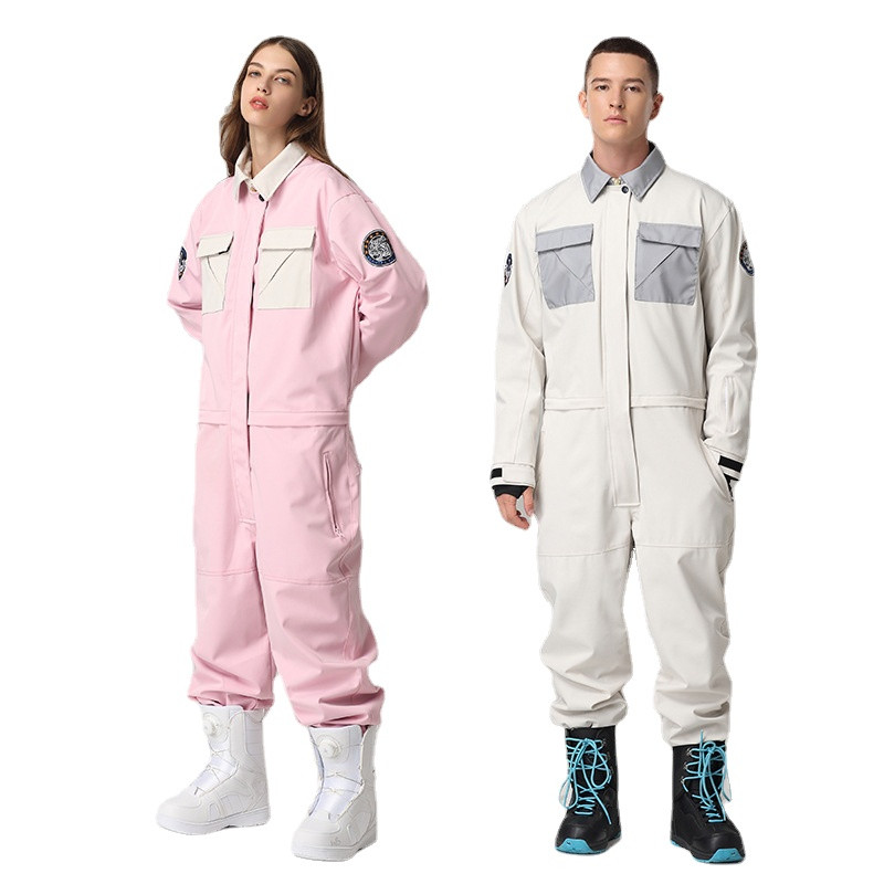 -35 градуса Зимен ски гащеризон Дамско облекло за ски на открито Мъжки дамски ски костюм Ветроустойчив водоустойчив снежен костюм Ски гащеризон