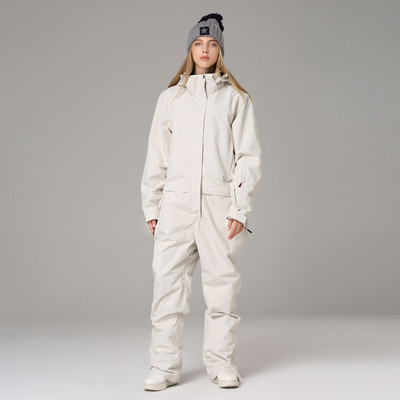 Salopete de schi impermeabile dintr-o bucată pentru femei, cu glugă, pentru snowboard, sport, impermeabile, pentru femei, pentru zăpadă, pentru exterior, pentru femei.