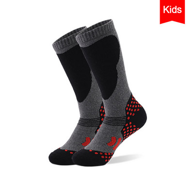 Loogdeel Детски зимни ски чорапи Дебело хавлиено дъно Удобни меки детски спортове на открито Топли сноуборд дълги тръбни чорапи