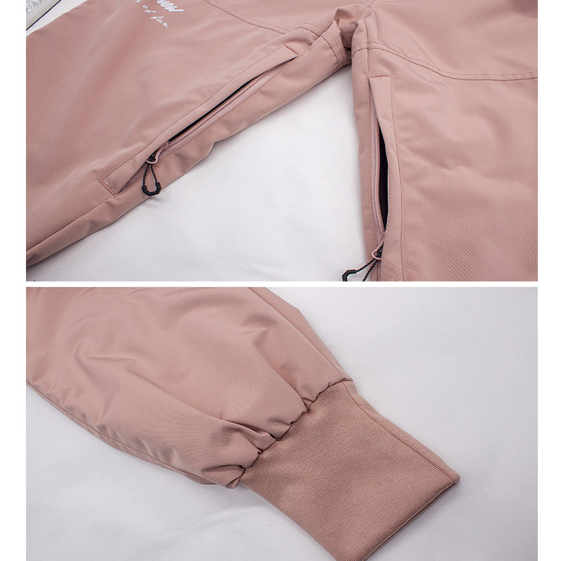 Зимен нов ски костюм Мъжки комбинезон с качулка Спорт на открито Водоустойчив ветроустойчив фурнир Двойна дъска Целни дрехи за сняг Дамски