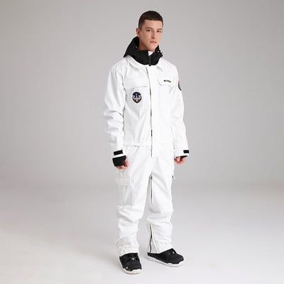 2022 Salopetă de schi dintr-o bucată pentru femei, costume de zăpadă, în aer liber, cu glugă, rezistentă la vânt, impermeabilă, pentru femei, pentru femei, pentru snowboard, ținute, haine
