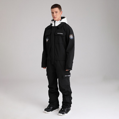 2022 Salopetă de schi dintr-o bucată pentru femei, costume de zăpadă, în aer liber, cu glugă, rezistentă la vânt, impermeabilă, pentru femei, pentru femei, pentru snowboard, ținute, haine