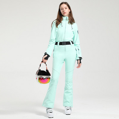 2023 m. žiemos naujas slidinėjimo kombinezonas Moteriškas vientisas slidinėjimo kostiumas lauko snieglenčių striukė Kombinezonai Ploni, atsparūs vėjui, vandeniui atsparūs drabužiai, šilti