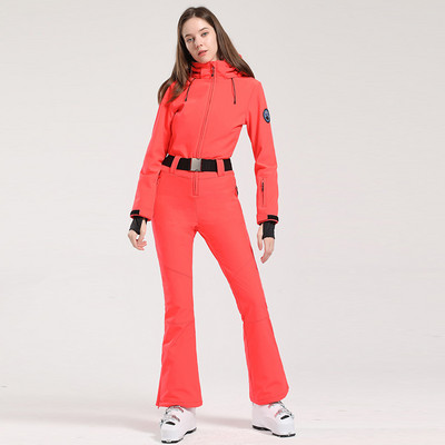 2023 m. žiemos naujas slidinėjimo kombinezonas Moteriškas vientisas slidinėjimo kostiumas lauko snieglenčių striukė Kombinezonai Ploni, atsparūs vėjui, vandeniui atsparūs drabužiai, šilti