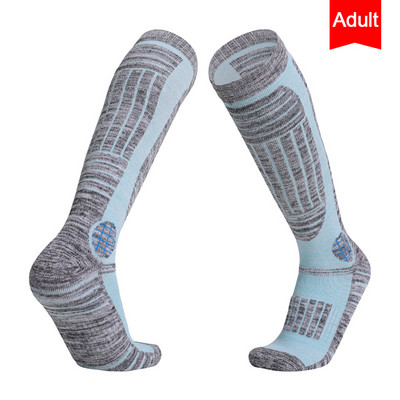 KoKossi sízokni hosszú cső Ajtói Hegymászó Sport Melegen Tartó Törülköző Alsó Vastag Kopásálló Férfi Női Snowboard Zokni