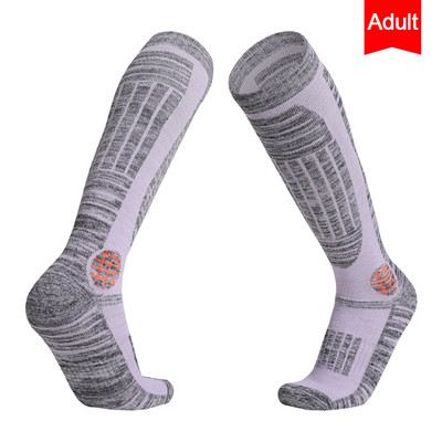 KoKossi sízokni hosszú cső Ajtói Hegymászó Sport Melegen Tartó Törülköző Alsó Vastag Kopásálló Férfi Női Snowboard Zokni