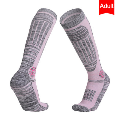 KoKossi sízokni hosszú cső Ajtói Hegymászó Sport Melegen Tartó Törülköző Alsó Vastag Kopásálló Férfi Női Snowboard Zokni