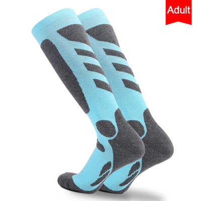 KoKossi Felnőtt Téli Hosszú Tube Sízokni Sűrített Törülköző Alsó Izzadságelnyelő Meleg Hegymászó Zokni Szabadtéri Sportzokni