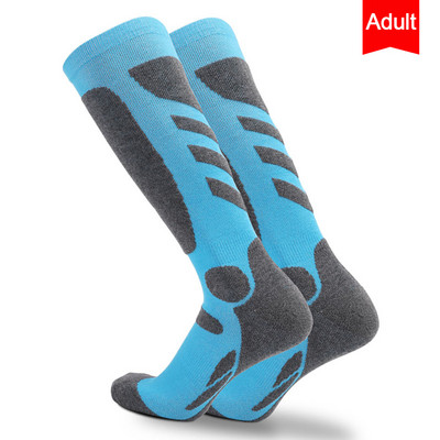 KoKossi Felnőtt Téli Hosszú Tube Sízokni Sűrített Törülköző Alsó Izzadságelnyelő Meleg Hegymászó Zokni Szabadtéri Sportzokni