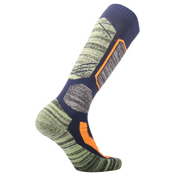 Унисекс Спортни на открито Меки и устойчиви на износване чорапи за сняг Топли през зимата Дълги тръбни ски удебелени чорапи Ексклузивни ски чорапи