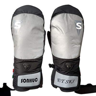 ET Mănuși de schi pentru snowboard, impermeabile, iarnă, mănuși termice pentru zăpadă, schi, motocicletă de zăpadă -30 frânghie pentru încheietura mâinii, bărbați, femei, tactil, telefon reflectorizant