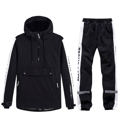 Zimski novi skijaški set Hoodies Ženski muški topli kombinezoni Jakne za snowboard na otvorenom Snježne hlače Skijaška odijela Otporan na vjetar Vodootporan