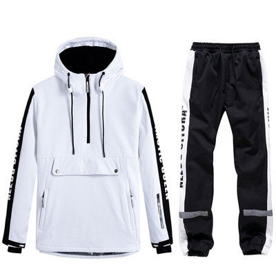 Zimski novi skijaški set Hoodies Ženski muški topli kombinezoni Jakne za snowboard na otvorenom Snježne hlače Skijaška odijela Otporan na vjetar Vodootporan