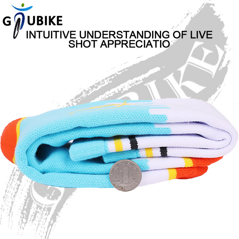 GTUBIKE Топли чорапи за колоездене на открито Зимни дишащи студоустойчиви абсорбиращи потта еластични топлинни спортни дълги чорапи