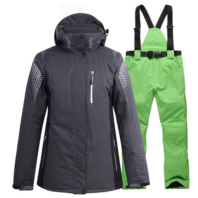 -30 Blue Pure Colors Női és Férfi hóruha, Snowboard Ruházat Téli Vízálló Jelmezek Síkészletek Kabát + Övnadrág