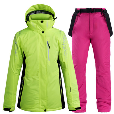 -30 Blue Pure Colors Női és Férfi hóruha, Snowboard Ruházat Téli Vízálló Jelmezek Síkészletek Kabát + Övnadrág