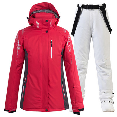 -30 Blue Pure Colors Női és Férfi hóruha, Snowboard Ruházat Téli Vízálló Jelmezek Síkészletek Kabát + Övnadrág